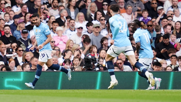 Ilkay Gundogan helped Manchester City secure a Champions League spot (Adam Davy/PA)